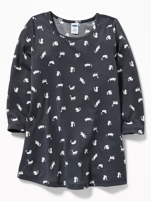 View large product image 1 of 1. Kitty-Printed Sleep Dress For Toddler Girls & Baby