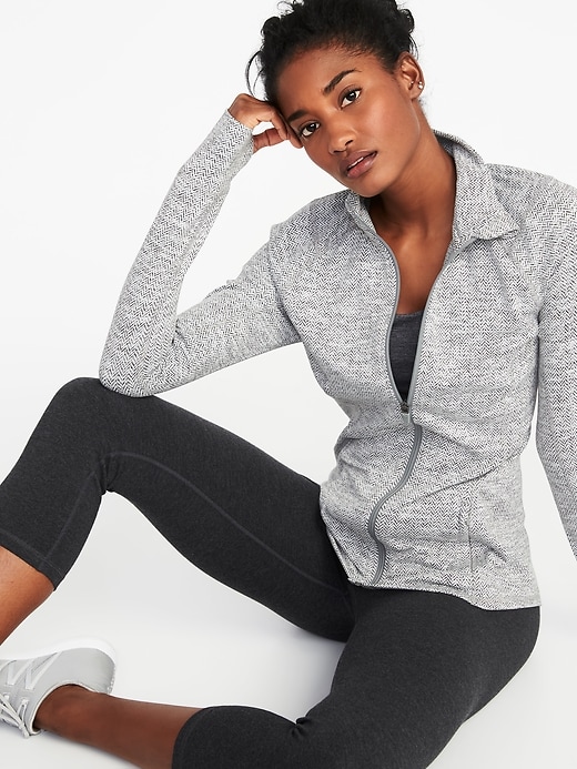 Image number 4 showing, Fitted Full-Zip Performance Jacket for Women