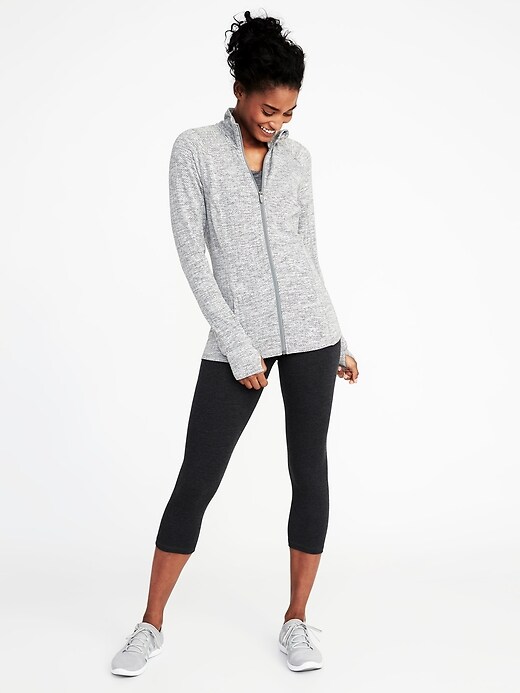Image number 3 showing, Fitted Full-Zip Performance Jacket for Women