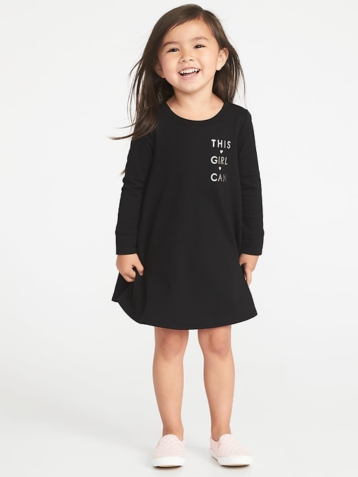 View large product image 1 of 3. French-Terry Circle Dress for Toddler Girls
