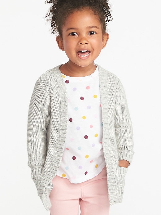 View large product image 1 of 1. Open-Front Sweater for Toddler Girls