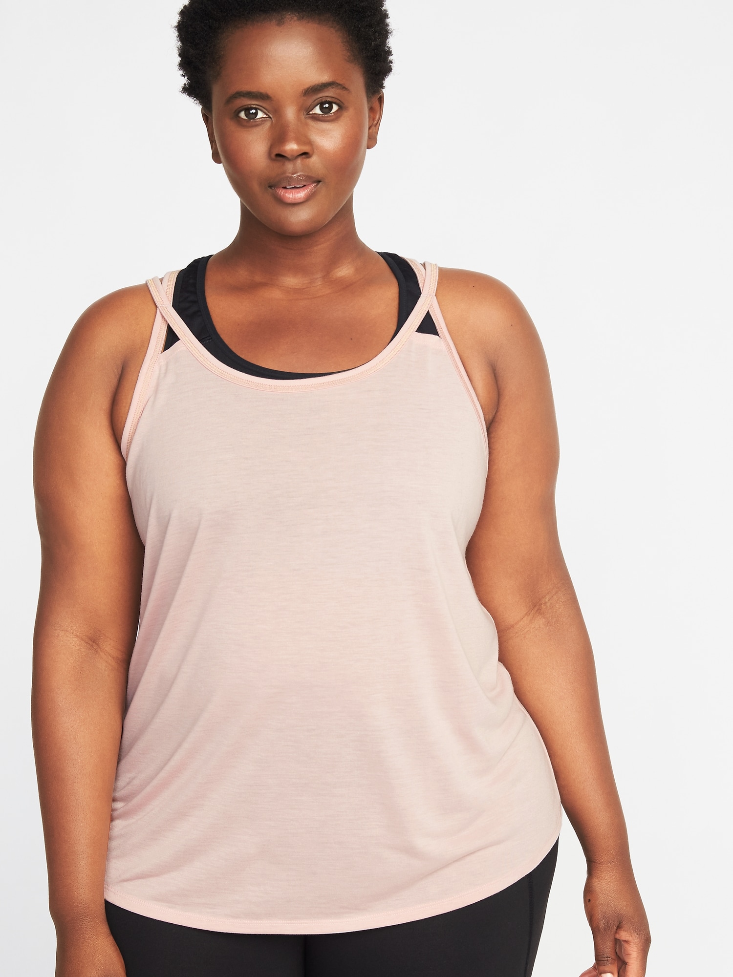 Strappy Mesh-Trim Plus-Size Performance Cami | Old Navy