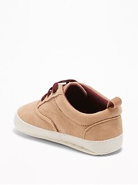 View large product image 3 of 4. Sueded Low-Top Sneakers for Baby