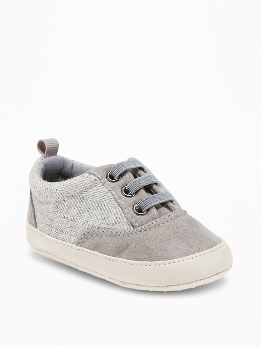 View large product image 1 of 1. Sueded Low-Top Sneakers for Baby