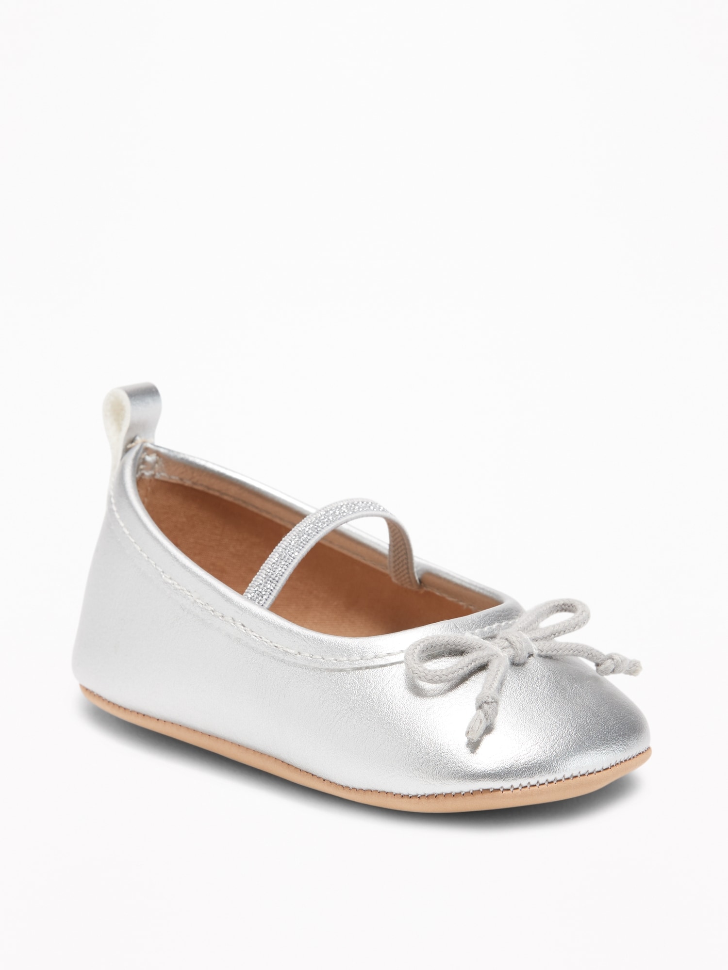 Metallic Faux-Leather Ballet Flats for Baby | Old Navy