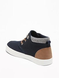 View large product image 3 of 3. Color-Block Mid-Top Sneakers for Boys