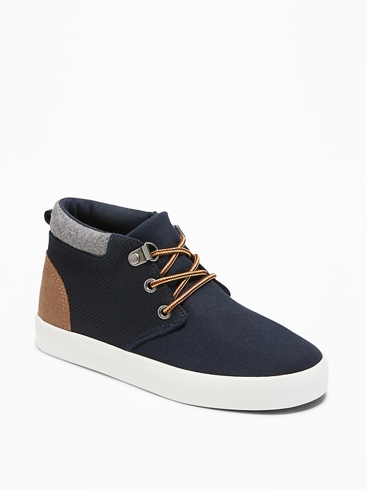 View large product image 1 of 3. Color-Block Mid-Top Sneakers for Boys