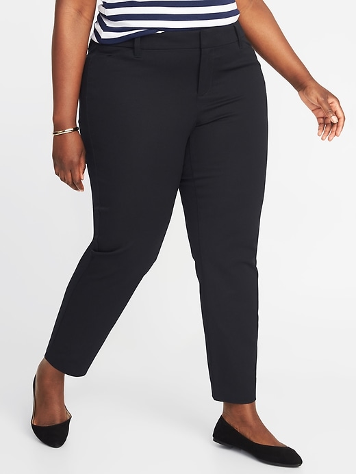 View large product image 1 of 1. Mid-Rise Plus-Size Pixie Pants