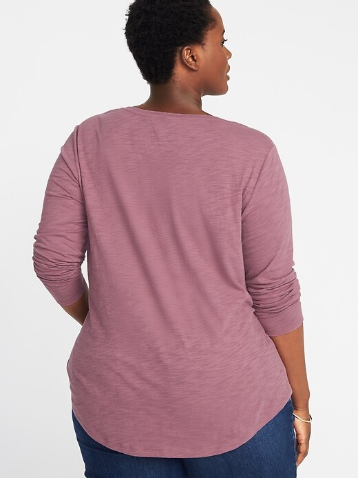 Image number 2 showing, EveryWear Plus-Size V-Neck Tee