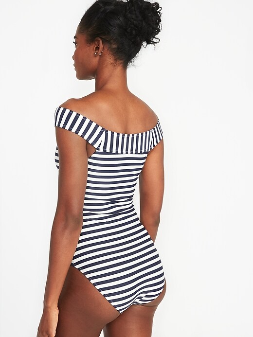 Image number 2 showing, Off-the-Shoulder Swimsuit for Women