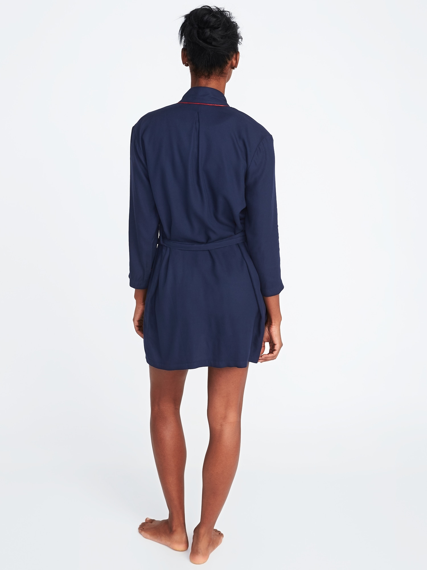 SoftTwill TieBelt Robe for Women Old Navy