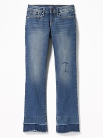 View large product image 3 of 3. Let-Down Hem Boot-Cut Jeans for Girls
