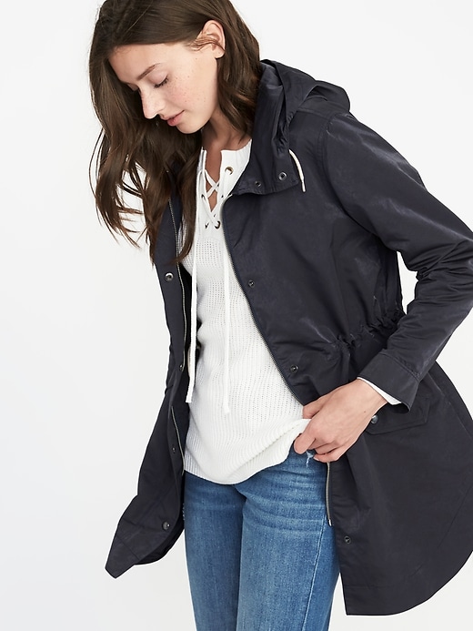 View large product image 1 of 1. Hooded Utility Anorak for Women