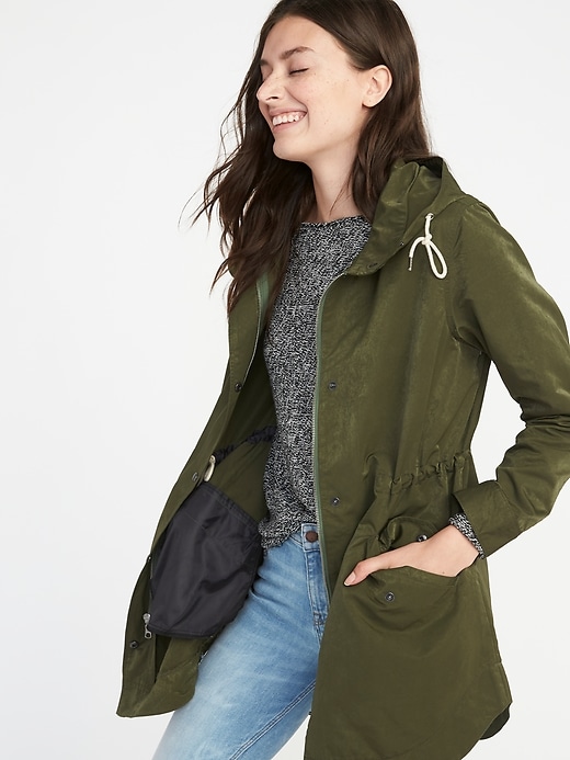 Image number 4 showing, Hooded Utility Anorak for Women