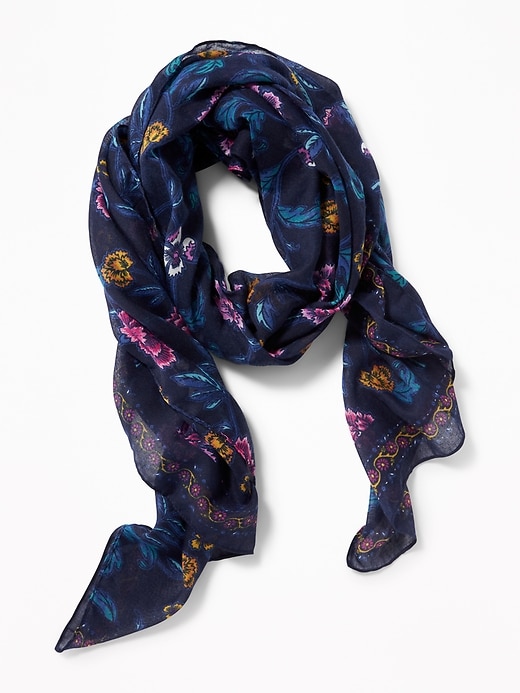 Printed Gauze Scarf for Women | Old Navy