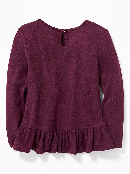 View large product image 2 of 4. Cozy Ruffle-Hem A-Line Sweater