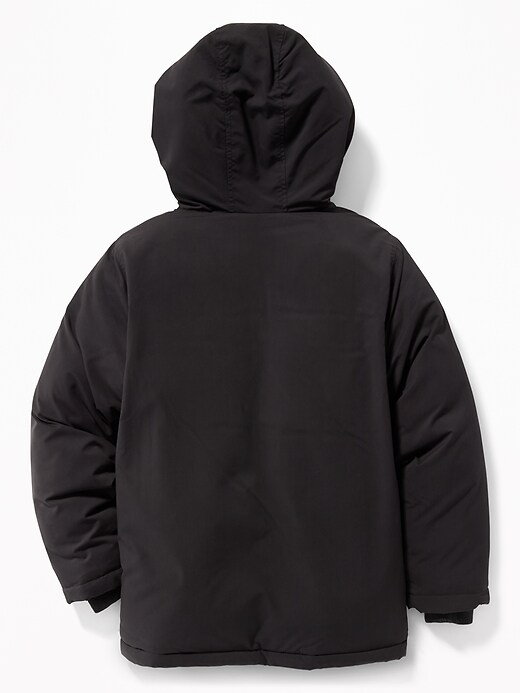 View large product image 2 of 3. Sherpa-Lined Hooded Parka For Boys