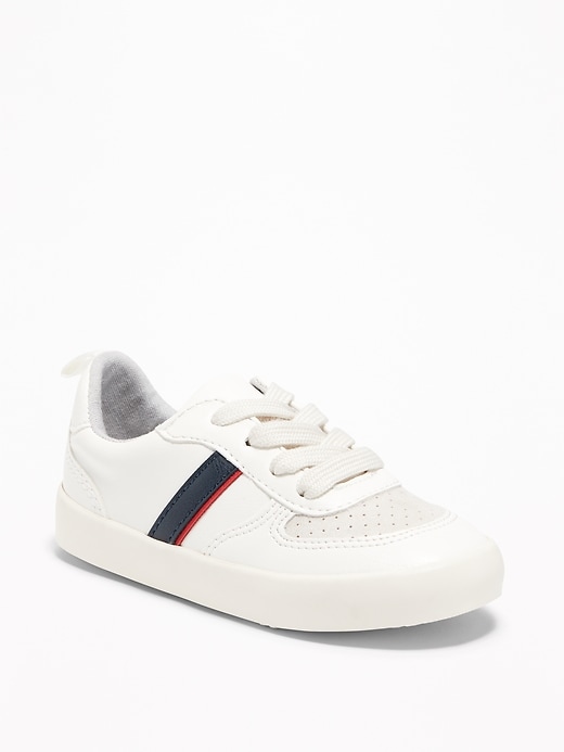 View large product image 1 of 4. Retro-Stripe Sneakers For Toddler Boys