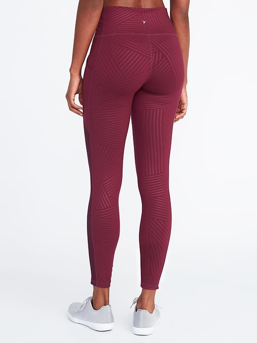 View large product image 2 of 2. High-Rise Mesh-Trim Elevate Compression Pocket Leggings for Women