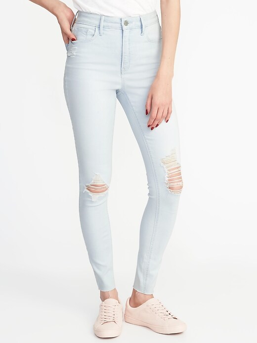 Image number 1 showing, High-Rise Secret-Slim Pockets Rockstar Ankle Jeans for Women
