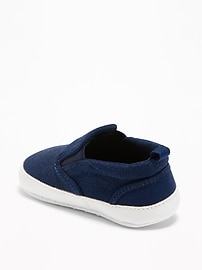 View large product image 3 of 4. Sueded Perforated Slip-Ons for Baby