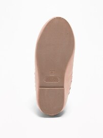 View large product image 4 of 4. Faux-Suede Whipstitched Ballet Flats for Toddler Girls