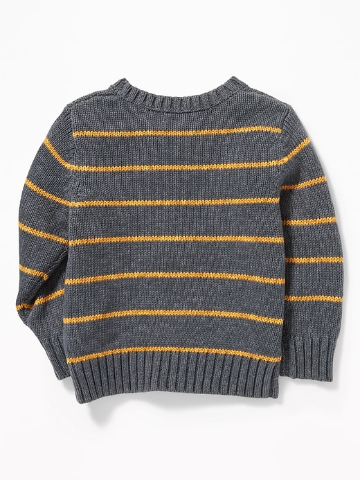 View large product image 2 of 4. Striped Crew-Neck Sweater for Toddler Boys