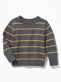View large product image 4 of 4. Striped Crew-Neck Sweater for Toddler Boys