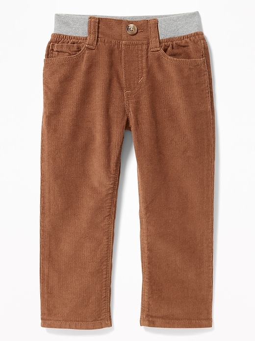 View large product image 1 of 3. Rib-Waist Pull-On Skinny Cords for Toddler Boys