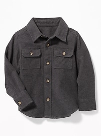 View large product image 4 of 4. Flannel Pocket Shirt for Toddler Boys