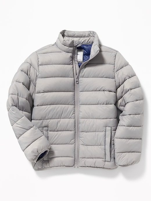 View large product image 1 of 4. Packable Lightweight Quilted Nylon Jacket For Boys
