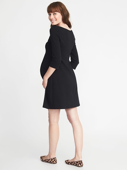 Image number 2 showing, Maternity Jersey Fit & Flare Dress