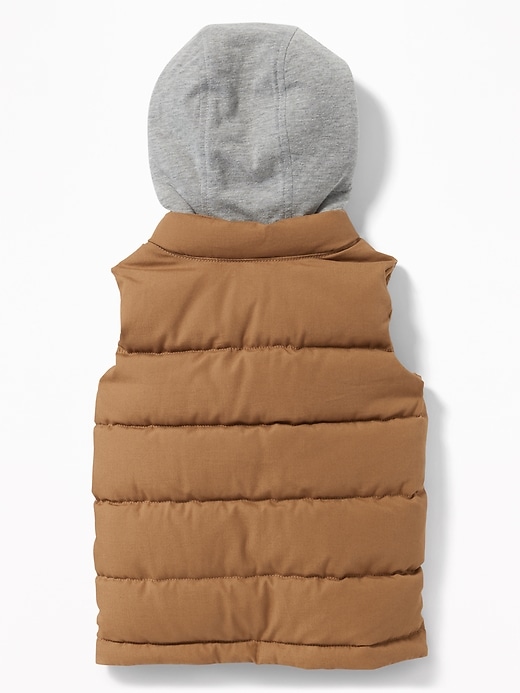 View large product image 2 of 4. Hooded Quilted Vest for Toddler Boys