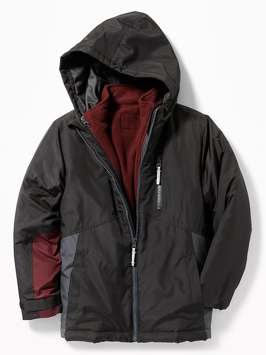 View large product image 1 of 4. Color-Blocked 3-In-1 Snow Jacket For Boys
