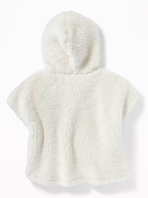 View large product image 2 of 4. Hooded Sherpa Poncho for Toddler Girls