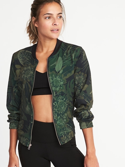 View large product image 1 of 1. Lightweight Performance Bomber Jacket for Women