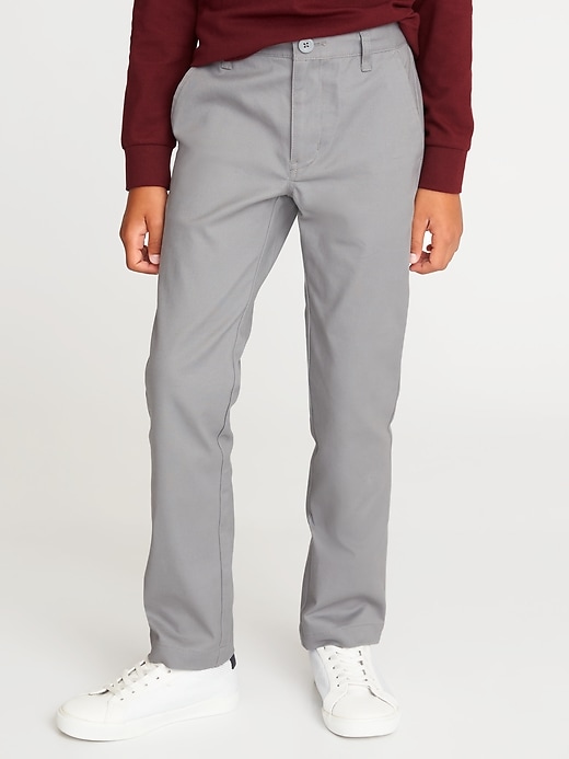 View large product image 1 of 1. Skinny Built-In Flex Uniform Pants For Boys