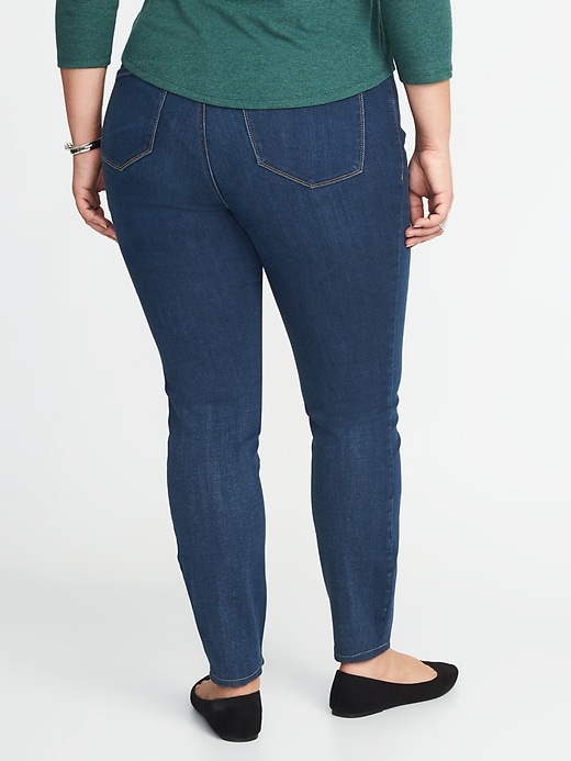 Image number 2 showing, High-Waisted Plus-Size Rockstar Pull-On Jeggings