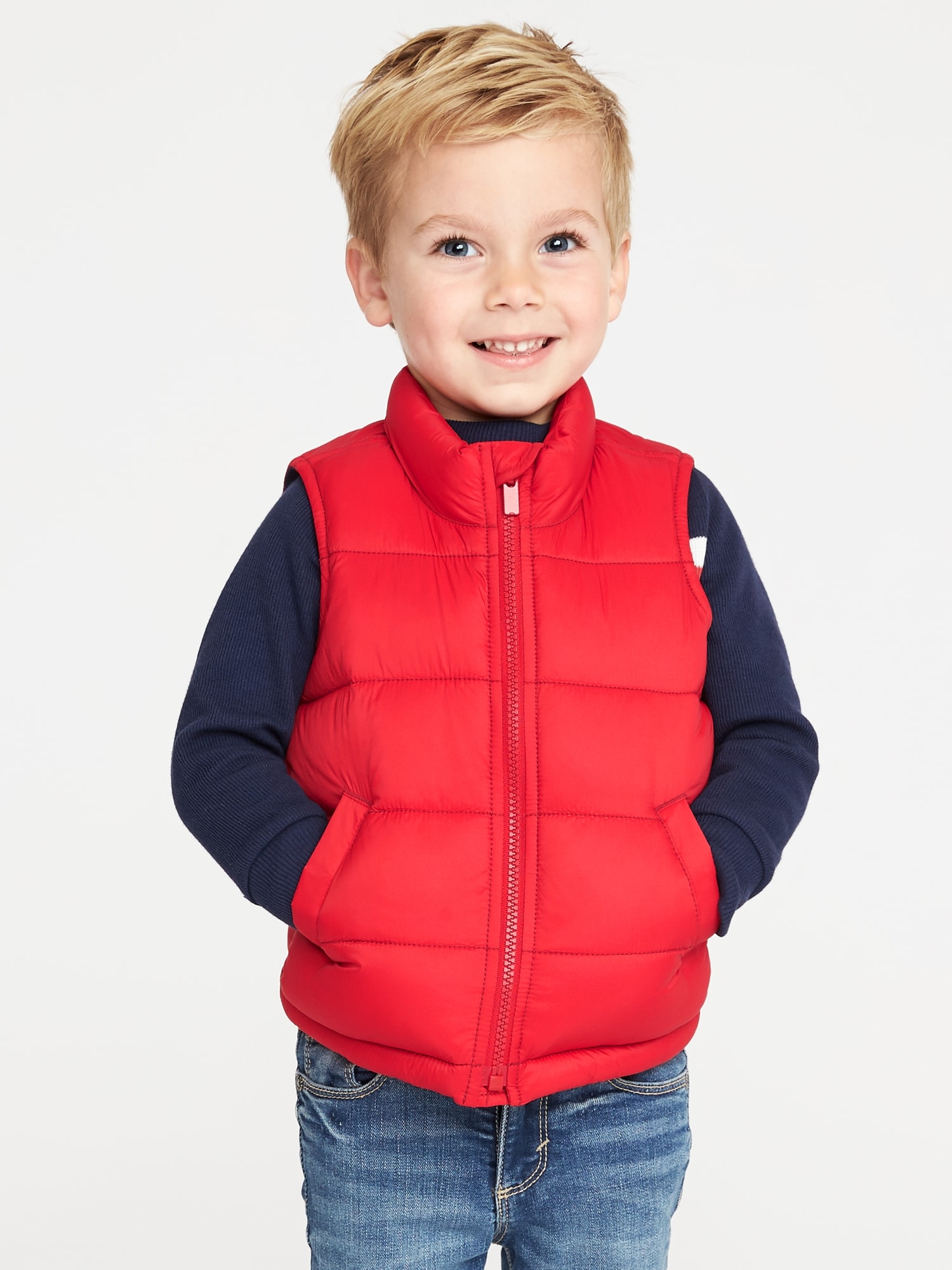 Frost-Free Puffer Vest for Toddler Boys