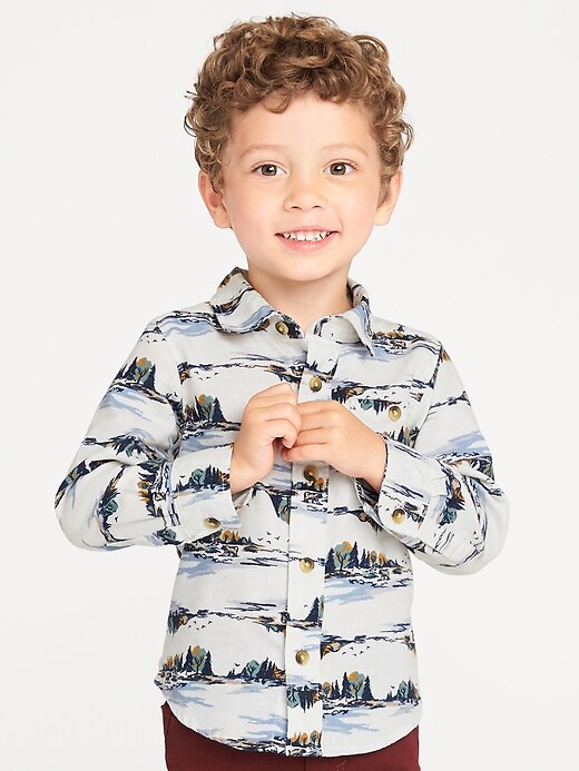 View large product image 1 of 4. Printed Pocket Shirt for Toddler Boys