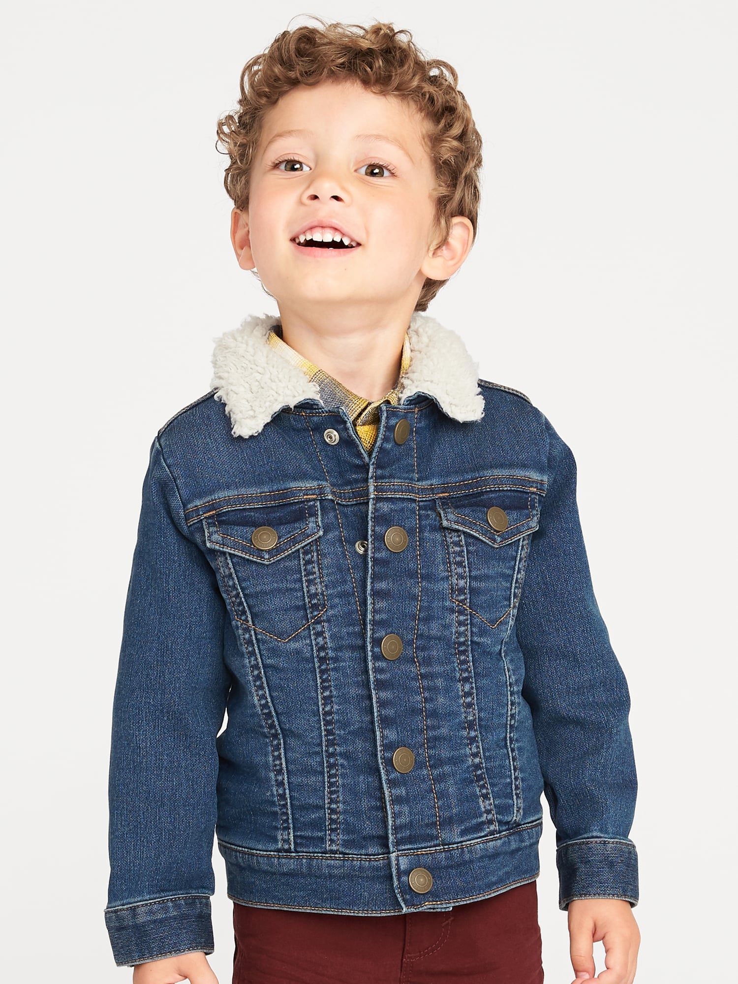 Sherpa-Lined Trucker Jacket for Toddler Boys | Old Navy