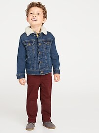 View large product image 3 of 4. Sherpa-Lined Trucker Jacket for Toddler Boys