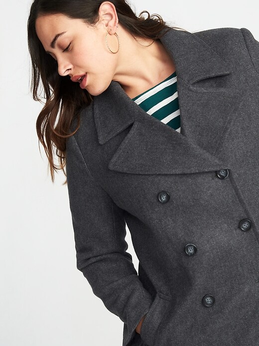 Image number 4 showing, Classic Plus-Size Peacoat