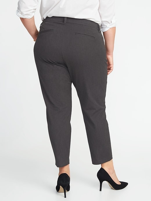 Image number 2 showing, Mid-Rise Plus-Size Secret-Slim Pockets Pixie Pants