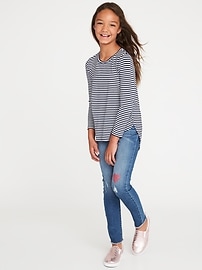 View large product image 3 of 3. Striped Tulip-Hem Tunic Tee for Girls