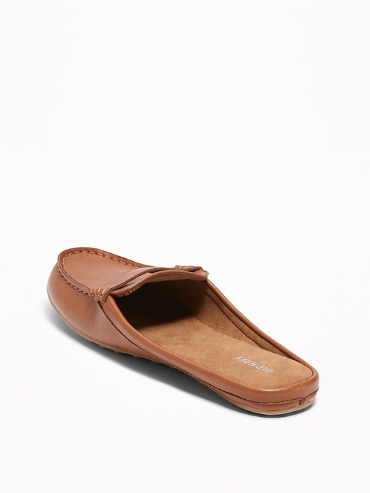 Image number 4 showing, Faux-Leather Moccasin Mules for Women