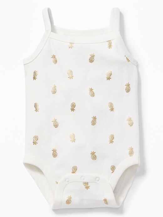 View large product image 1 of 1. Printed Sleeveless Bodysuit for Baby