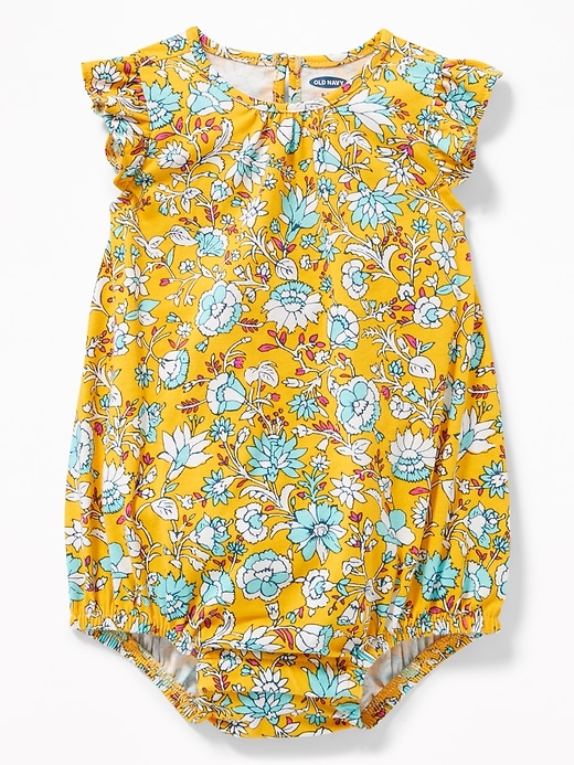View large product image 1 of 2. Flutter-Sleeve Bubble Romper for Baby