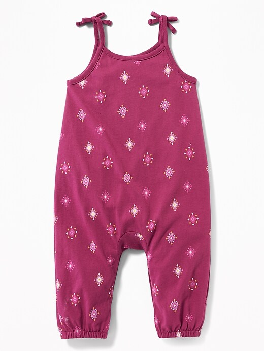 View large product image 2 of 2. Sleeveless Tie-Strap Jumpsuit for Baby