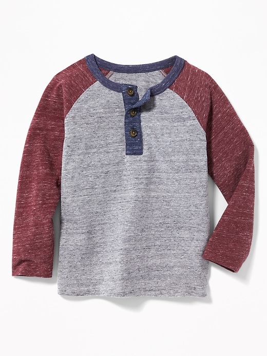 View large product image 1 of 1. Raglan Henley for Toddler Boys